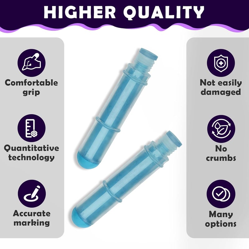 chaseroad 2PCS Sewing Chalk Refill - Blue - Image 4